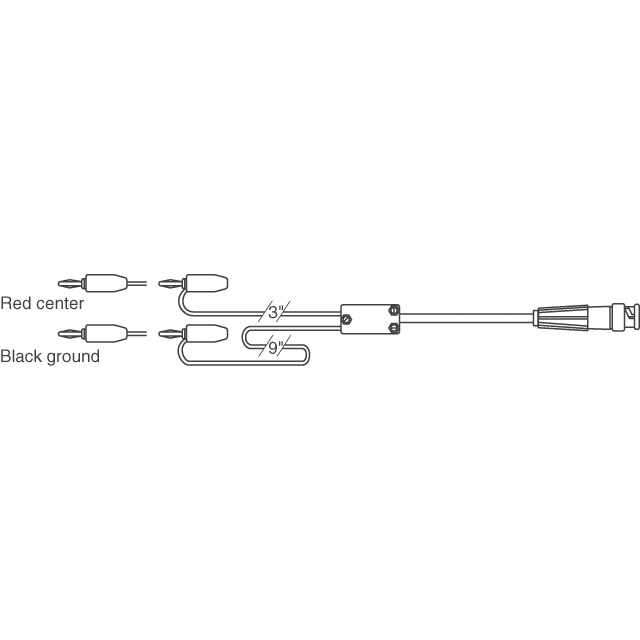 1020-60 E-Z-Hook  Test Leads - BNC Interface